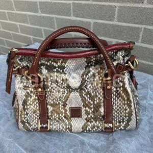 Dooney & Bourke Florentine Exotic Python Satchel